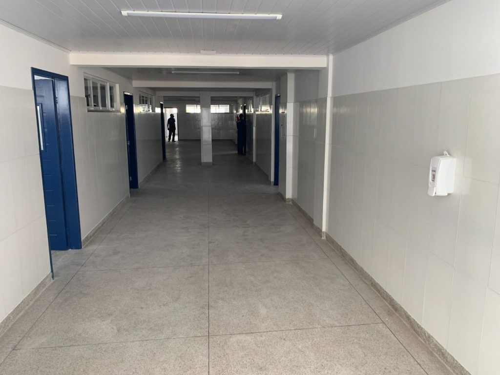 Circulação interna do novo prédio